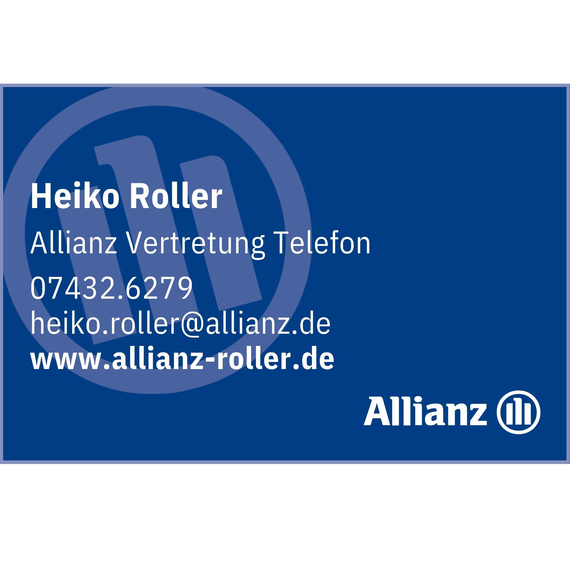 sponsorenlogo heiko roller allianz tailfingen
