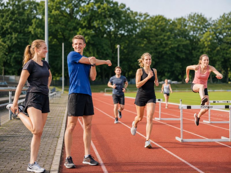 menschen-beim-trainig-la menschen beim training auf dem sportplatz