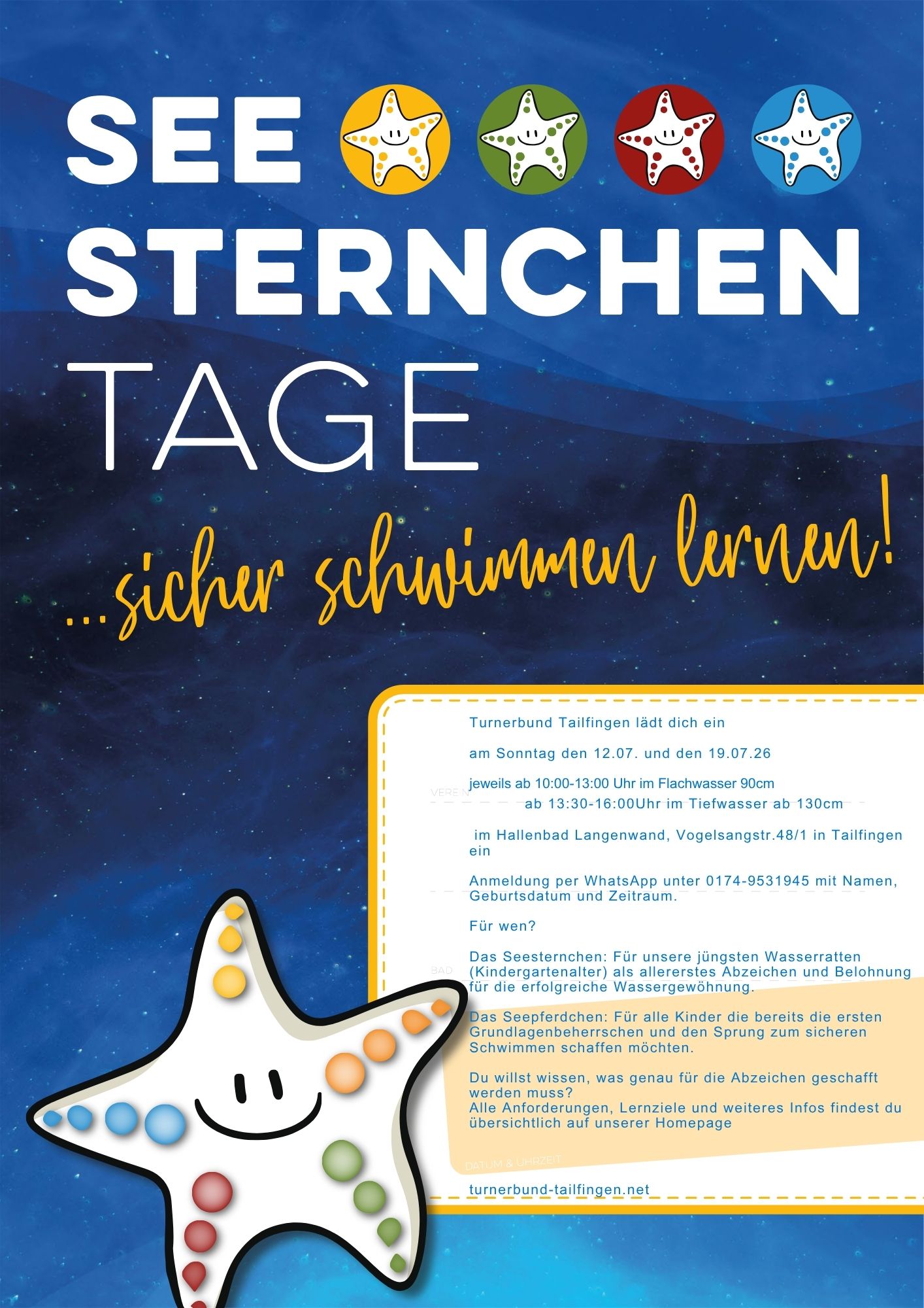 seesternchentage plakat